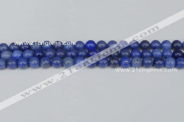 CDU342 15.5 inches 8mm round blue dumortierite beads wholesale