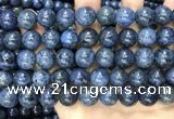 CDU355 15.5 inches 14mm round blue dumortierite beads wholesale