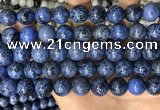 CDU370 15.5 inches 12mm round dumortierite gemstone beads