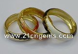 CEB151 19mm width gold plated alloy with enamel bangles wholesale