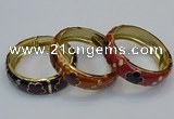 CEB161 18mm width gold plated alloy with enamel bangles wholesale