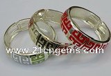 CEB163 20mm width gold plated alloy with enamel bangles wholesale