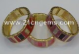 CEB166 20mm width gold plated alloy with enamel bangles wholesale