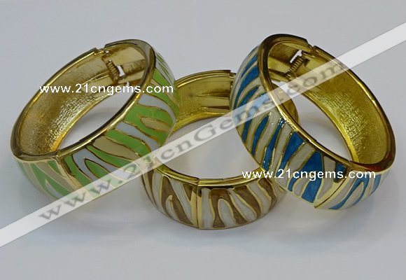 CEB167 20mm width gold plated alloy with enamel bangles wholesale