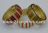 CEB170 25mm width gold plated alloy with enamel bangles wholesale