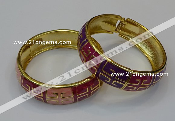 CEB171 18mm width gold plated alloy with enamel bangles wholesale