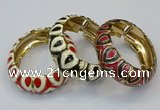 CEB177 20mm width gold plated alloy with enamel bangles wholesale
