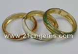 CEB181 13mm width gold plated alloy with enamel bangles wholesale