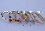 CEB35 5pcs 12mm width gold plated alloy with enamel bangles