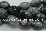 CEE09 15.5 inches 10*14mm rice eagle eye jasper beads wholesale