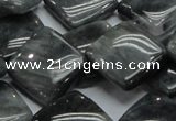 CEE17 15.5 inches 20*20mm diamond eagle eye jasper beads wholesale