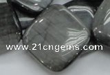 CEE18 15.5 inches 30*30mm diamond eagle eye jasper beads wholesale