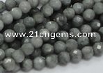 CEE19 15.5 inches 6mm faceted round eagle eye jasper beads wholesale