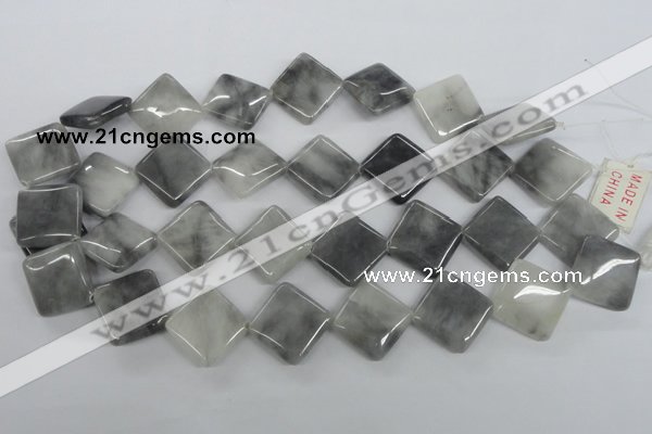 CEE212 15.5 inches 20*20mm diamond eagle eye jasper beads
