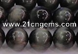 CEE506 15.5 inches 16mm round AAA grade green eagle eye jasper beads