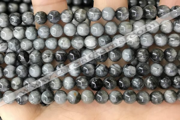 CEE541 15.5 inches 6mm round eagle eye jasper gemstone beads