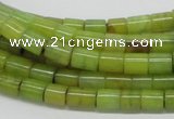 CEJ01 15.5 inches 6*8mm column lemon jade beads wholesale