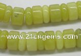 CEJ02 15.5 inches 5*14 & 8*14mm rondelle lemon jade beads wholesale