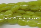 CEJ05 15.5 inches 10*14mm oval lemon jade beads wholesale