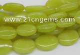 CEJ06 15.5 inches 12*16mm oval lemon jade beads wholesale