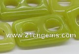 CEJ11 15.5 inches 25*40mm rectangle lemon jade beads wholesale