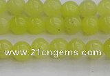 CEJ201 15.5 inches 6mm round lemon jade beads wholesale