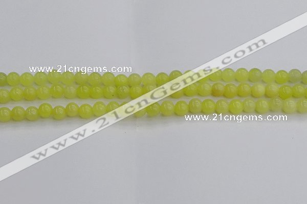 CEJ201 15.5 inches 6mm round lemon jade beads wholesale