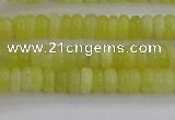 CEJ210 15.5 inches 2*4mm rondelle lemon jade beads wholesale