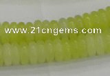 CEJ211 15.5 inches 2*6mm rondelle lemon jade beads wholesale