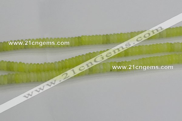 CEJ211 15.5 inches 2*6mm rondelle lemon jade beads wholesale