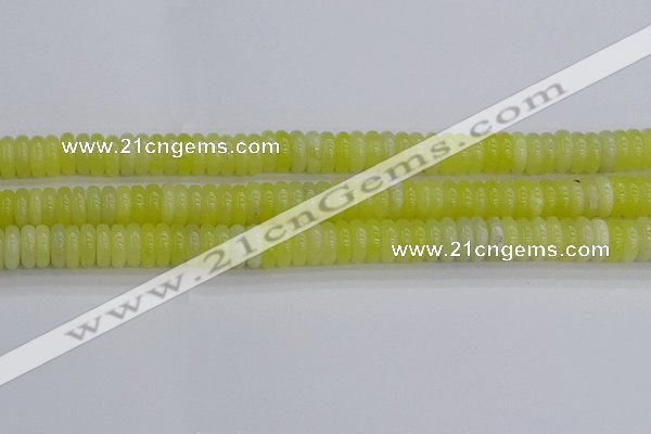 CEJ212 15.5 inches 3*8mm rondelle lemon jade beads wholesale