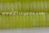 CEJ213 15.5 inches 2*10mm rondelle lemon jade beads wholesale