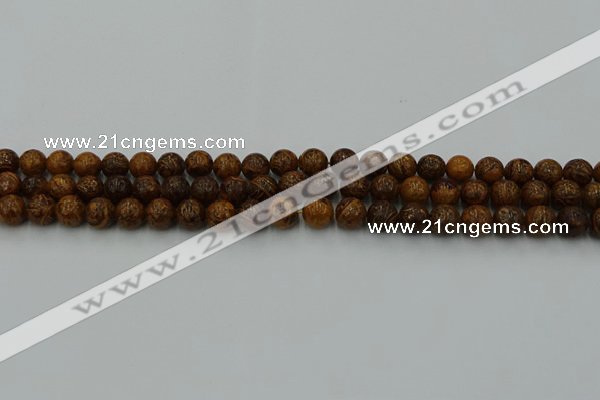 CEJ301 15.5 inches 6mm round elephant skin jasper beads wholesale