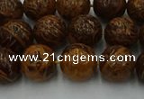 CEJ303 15.5 inches 10mm round elephant skin jasper beads wholesale