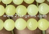CEJ351 15.5 inches 6mm round lemon jade beads wholesale