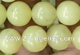 CEJ353 15.5 inches 10mm round lemon jade beads wholesale