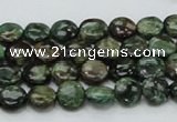 CEM01 15.5 inches 8mm flat round emerald gemstone beads wholesale