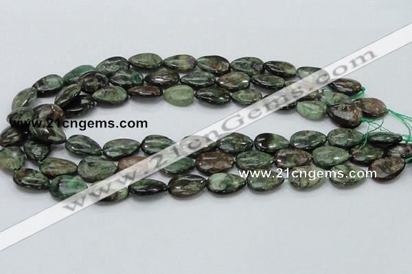 CEM07 15.5 inches 13*18mm flat teardrop emerald gemstone beads