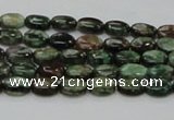 CEM10 15.5 inches 6*8mm oval emerald gemstone beads wholesale