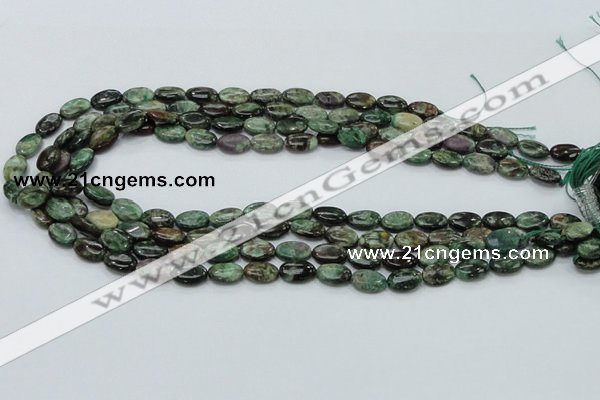 CEM11 15.5 inches 8*12mm oval emerald gemstone beads wholesale