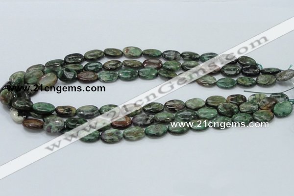 CEM12 15.5 inches 10*14mm oval emerald gemstone beads wholesale