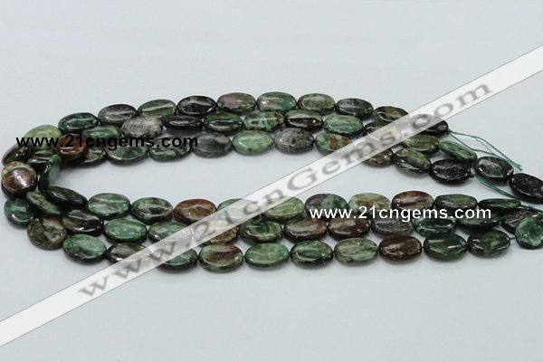 CEM14 15.5 inches 12*16mm oval emerald gemstone beads wholesale