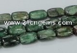 CEM17 15.5 inches 8*12mm rectangle emerald gemstone beads wholesale