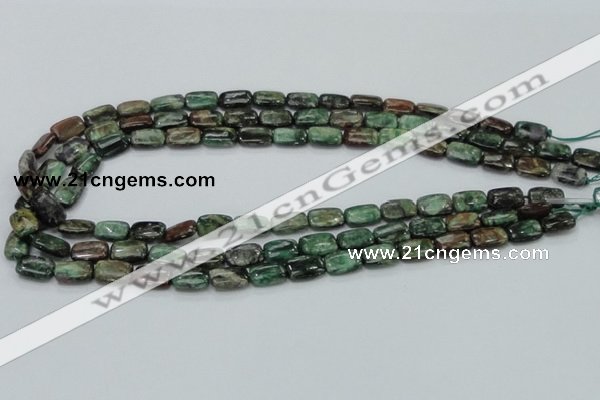 CEM17 15.5 inches 8*12mm rectangle emerald gemstone beads wholesale