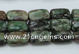 CEM18 15.5 inches 10*14mm rectangle emerald gemstone beads wholesale