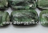 CEM21 15.5 inches 22*30mm rectangle emerald gemstone beads wholesale