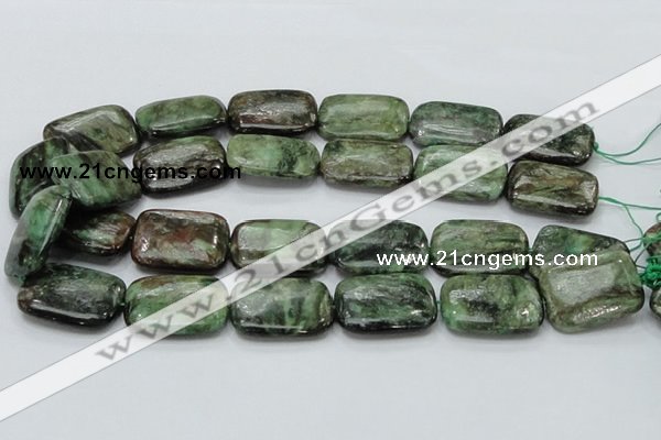 CEM21 15.5 inches 22*30mm rectangle emerald gemstone beads wholesale