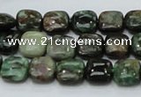 CEM22 15.5 inches 10*10mm square emerald gemstone beads wholesale