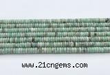 CEM70 15.5 inches 3.5*7mm rondelle emerald gemstone beads