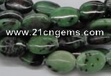 CEP11 15.5 inches 10*14mm oval epidote gemstone beads wholesale